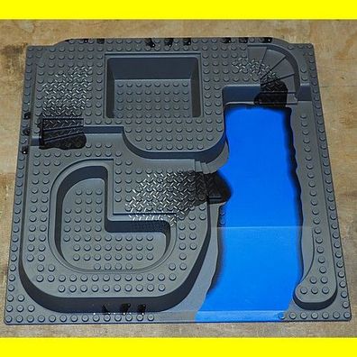 Lego - 3D Grundplatte Alpha Team - dunkelgrau - ca. 38,5 x 25,5 cm