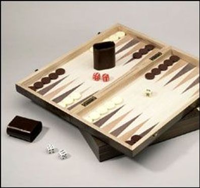 Backgammon aus Eschenholz 38 x 38 cm