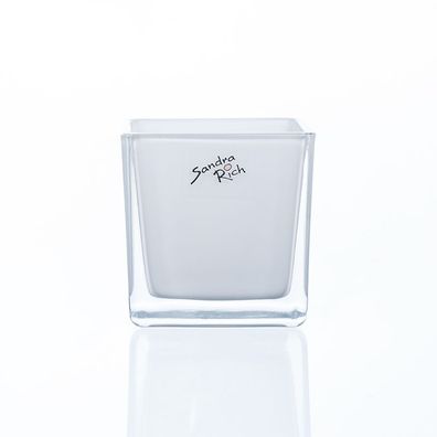 Vase Glas klein Kastenvase Glasvase -CUBE- quadratisch klar H 8 cm
