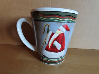 Kaffeetasse Kaffeepott Weihnachtstasse Nikolaus mit Bischofsstab