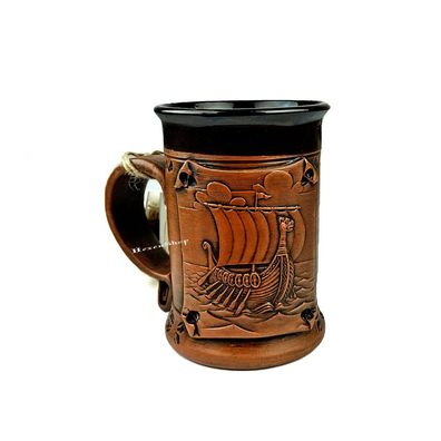 Kaffeepott Wikingerschiff Kaffeetasse Kaffeebecher Mittelalter Tasse Teetasse