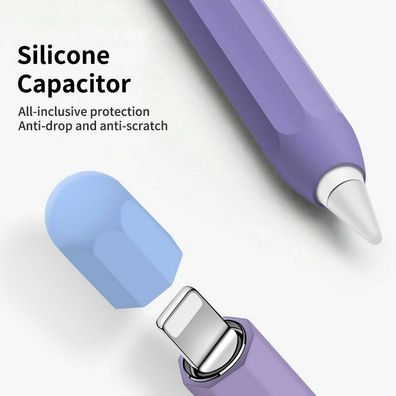 Weiche Silikon Schutzhülle TPU Stift Abdeckung für Apple Pencil 1 Gen. 2Gen