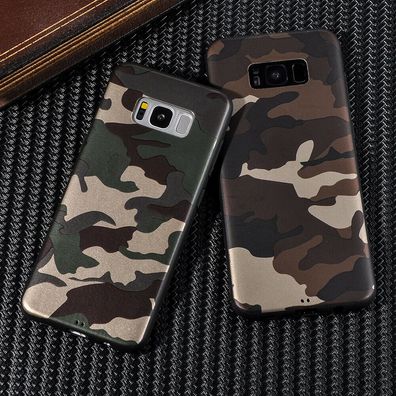 Camouflage Handy Schutzhülle Handycase Slim für Samsung