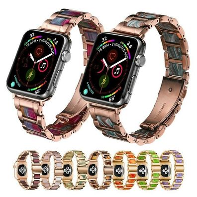 Edelstahl Armband für Apple Watch in verschiedenen Farben für ALLE Modelle