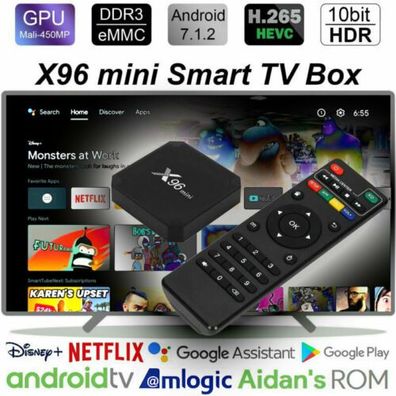 X96mini mit Android TV Smart TV BOX 2GB 16GB