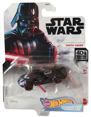 Mattel Hot Wheels GMH89 Character Cars Darth Vader, Star Wars Spielzeugauto Flit