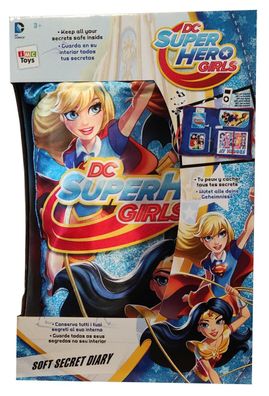 DC Super Hero Girls 465053 Soft Secret Diary- ein weiches Kissen mit einem Gehei