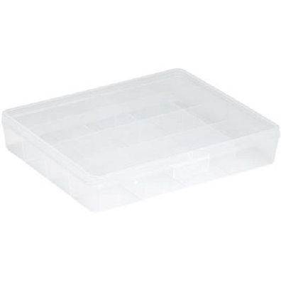 Sunware Q-Line Sortimentskasten stapelbar 16 Fächer transparent Kunststoff