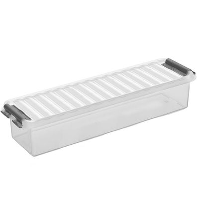 Sunware Aufbewahrungsbox 0,9 Liter transparent Kunststoff mit Deckel stapelbar