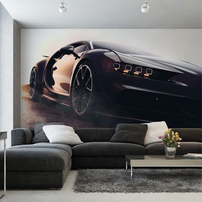 Muralo VINYL Fototapete XXL TAPETE Jugend sportliches Auto 3D 2662