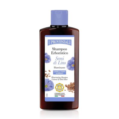 I Provenzali Natürliches Leinsamen-Shampoo für gefärbtes & stumpfes Haar 250 ml