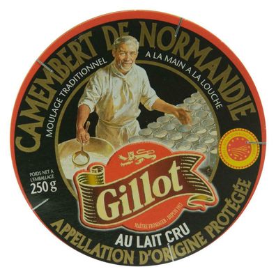 Gillot Noir Camembert Weichkäse AOP 250g französischer Weich-Schimmel-Käse