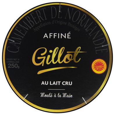 Gillot Gourmet Camembert Weichkäse AOP 2x 250g französischer Weich-Schimmel-Käse