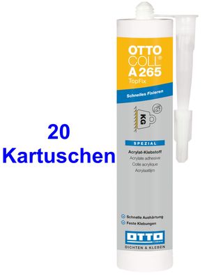 Ottocoll® A265 TopFix 20 x 310 ml Montagekleber Für Holz Kunststoffe Metalle Stein