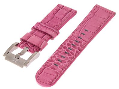 Uhrenarmband TW-Steel pink Kroko