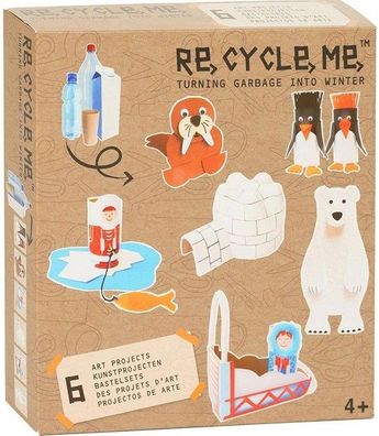 Re Cycle Me - Klorollen werden zu Winter Spielgefährten - mit 6 Kunstprojekten