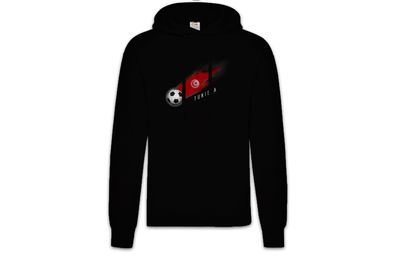 Tunisia Football Comet I Hoodie Kapuzenpullover tunesische Fahne Fußball Tunesien