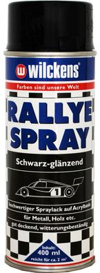 Wilckens Rallye Lackspray Spraydose Sprühlack Autolack Car Styling Schwarz Glänzend