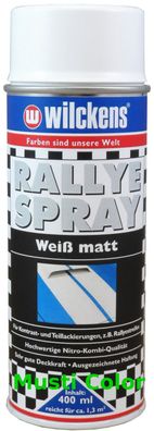 Wilckens Rallye Lackspray Spraydose Sprühlack Autolack Car Color Styling Weiß Matt