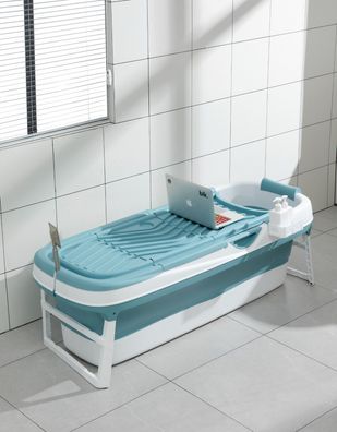 Schwänlein® Faltbare Badewanne 158cm Erwachsene | Ideal für kleine Badezimmer |