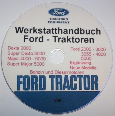 Werkstatthandbuch Reparaturanleitung Ford 2000 3000 4000 5000 und neue Modelle
