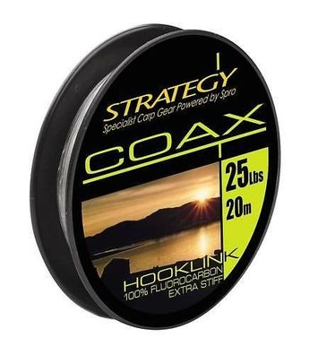 Strategy Coax, Vorfachmaterial Fluorocarbon 20m 25Lbs