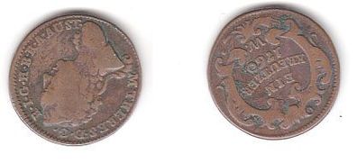 1 Kreuzer Kupfermünze Österreich 1760 W (108849)