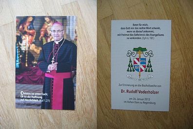 Bischof von Regensburg Dr. Rudolf Voderholzer - Karte!!!