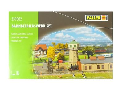 Modellbahn Bausatz Bahnbetriebs Werk Set, Faller N 239002 neu OVP
