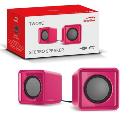 Speedlink TWOXO Stereo USB Lautsprecher Speaker Boxen 3,5mm Klinke PC Notebook