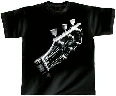 T-Shirt mit Print - Cosmic Guitar - 10371 - ROCK YOU© MUSIC SHIRTS - Gr. S-2XL