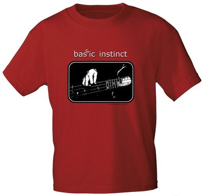 T-Shirt unisex mit Print - Bassic Instinct - von ROCK YOU MUSIC SHIRTS - 10396 dunkel