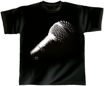 T-Shirt unisex mit Print - Planet Voice - von ROCK YOU MUSIC SHIRTS - 10384 schwarz -