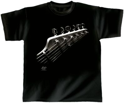T-Shirt unisex mit Print - Space Guitar - von ROCK YOU MUSIC SHIRTS - 10382 schwarz -