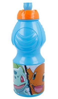 Stor 08032 Pokémon Trinkbecher 400ml Sportflasche Pikachu Schiggy