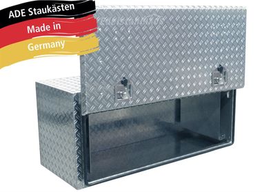ADE Busdeckelkasten aus Alu Riffelblech 1200 x 500 x 500 mm, Werkzeugkasten, Stauk...