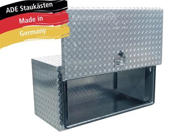 ADE Busdeckelkasten aus Alu Riffelblech 1000 x 500 x 500 mm, Werkzeugkasten, Stauk...