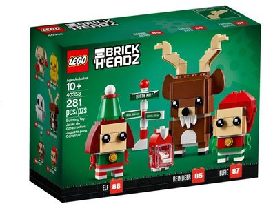 LEGO Brick Headz Rentier und Elfen (40353) NEU & OVP