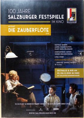 Die Zauberflöte - 100 J. Salzburger Festspiele - Original Kino-Plakat A1 - Poster