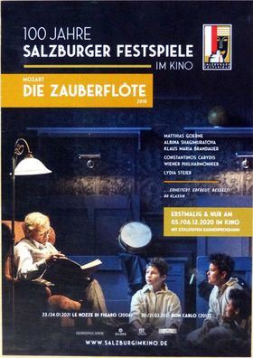 Die Zauberflöte - 100 J. Salzburger Festspiele - Original Kino-Plakat A3 - Poster
