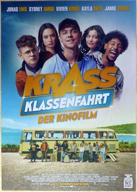 Krass Klassenfahrt - Original Kinoplakat A1 - Jonas Ems, Sydney Amoo - Filmposter
