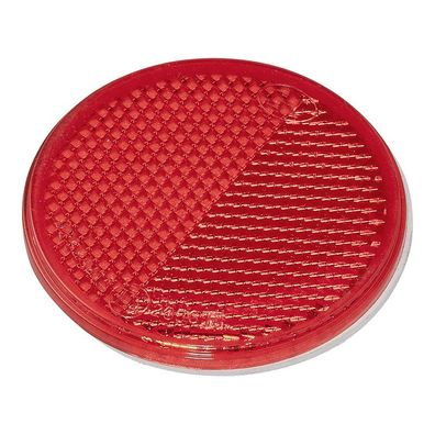 Reflektor rund Ø 60 mm selbstklebend Kunststoff rot