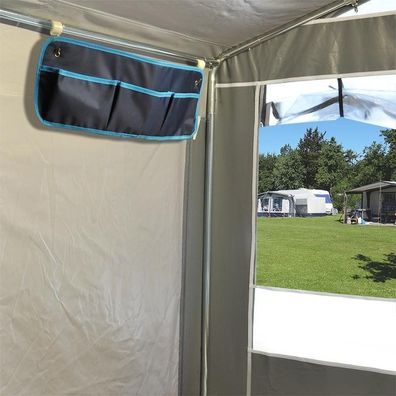 Hängeaufbewahrung KFZ 3 Fächer für Camping Wohnwagen Werkzeug Kunststoff blau