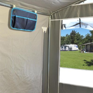 Hängeaufbewahrung KFZ 2 Fächer für Camping Wohnwagen Werkzeug Kunststoff blau