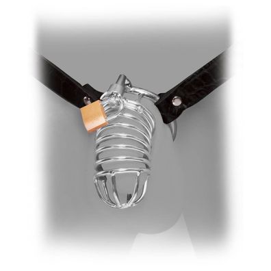 Keuschheitskäfig Peniskäfig aus Edelstahl Fetisch Sklave Männer Sex-Spielzeug