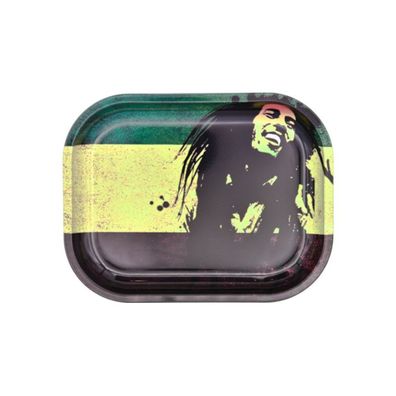 Drehtablett Hanf Cannabis Bob Marley Mischschale Paper Smoking Rolling Tray