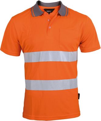 Warnschutzpoloshirt, Orange