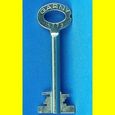 Garny Tresor Doppelbart - Schlüssel Profil 1773 - Länge 70 mm - gebohrt 3 mm