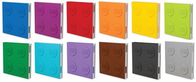 LEGO - verschließbares Notizbuch mit Gelstift - verschiedene Farben
