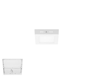 LED Panel Deckenleuchte Eckig 12W Weiß 170x170mm